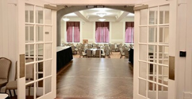 A photo of Ballroom A in the University Club. 