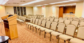 A photo of Conference Room A in the University Club. 