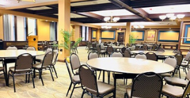 A photo of the Dining Room in the O'Hara Student Center. 